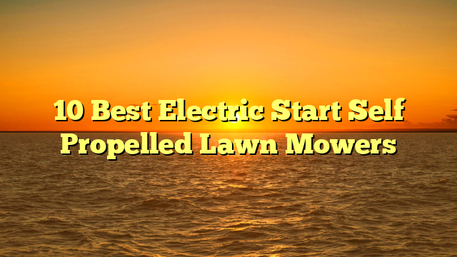 10 Best Electric Start Self Propelled Lawn Mowers