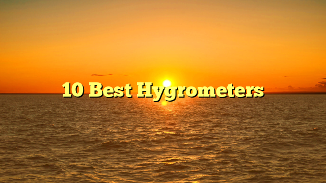 10 Best Hygrometers