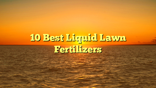 10 Best Liquid Lawn Fertilizers