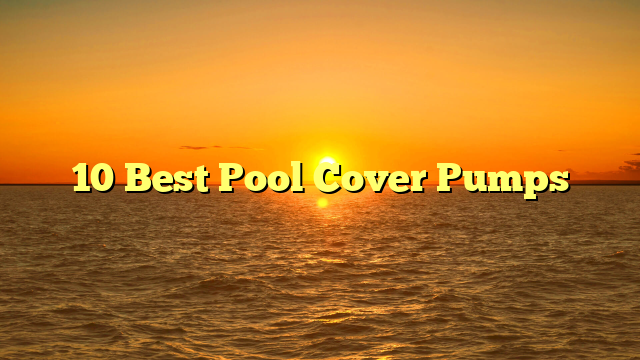 10 Best Pool Cover Pumps